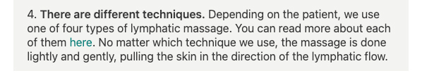 Lymphatic Massage